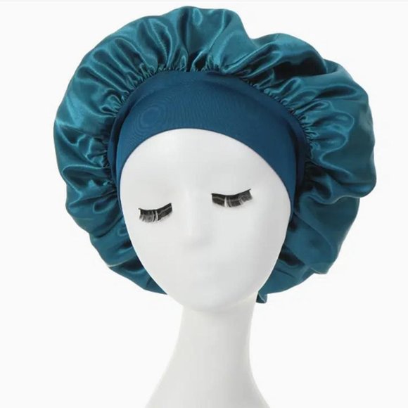 Women Give Yourself An Edge In Satiny Bonnets for Sleeping Green Band - Picture 1 of 1